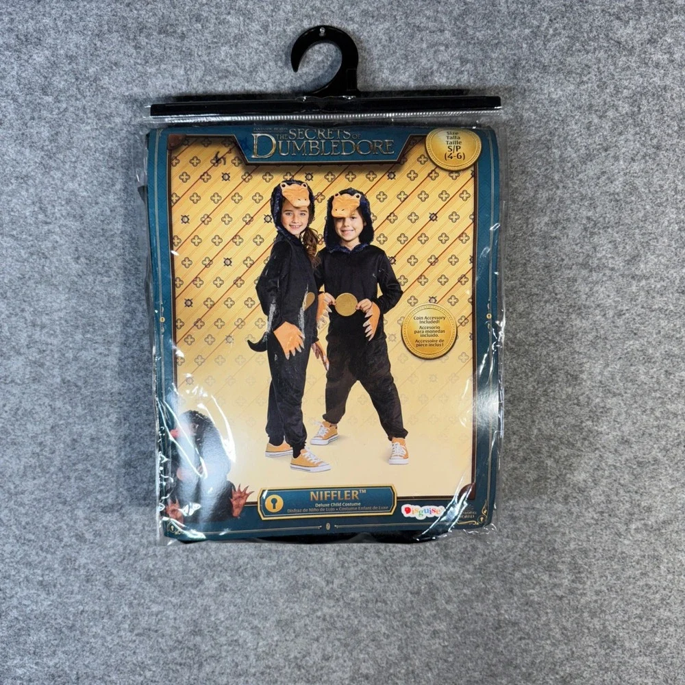 Secrets of Dumbledore Niffler Child Costume Wizarding World Size S/P (4-6)